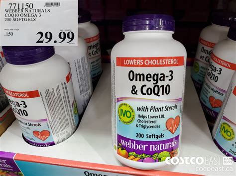 webber naturals omega-3 & coq10 costco|webber naturals omega 3 costco.